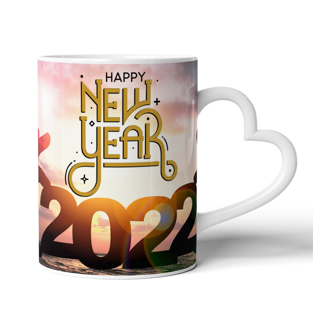 Colourful 2022 | Happy New Year 2022 Mug | 325 Ml | Printed Ceramic Coffee Mug